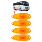 KIT 4 Lanterna Lateral Ônibus Peixinho 1LED BIVOLT AM