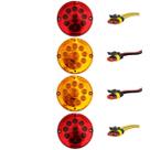 KIT 4 Lanterna Traseira Ônibus Cometa 155mm 10 LED 12V +Conector