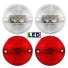 KIT 4 Lanterna Vigia Ônibus Caminhão 70mm LED BIVOLT