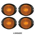 Kit 4 Lanternas Carreta Âmbar Lateral BiVolt Com Flange Kit 4 Lanternas Carreta Âmbar Lateral BiVolt Com Flange