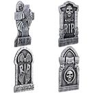 Kit 4 Lápides Halloween Grande Realista com Caveiras Auto Relevo Decoração Festa Cemiterio Casa Quintal Kit 4 Lápides Halloween Grande Realista com Caveiras Auto Relevo Decoração Festa Cemiterio Casa Quintal