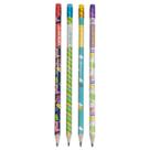 Kit 4 Lápis Grafite Escolar Hb Dino Com Borracha Leo E Leo
