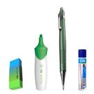 Kit 4 Lapiseira BOHO 0.7m VD +Borracha +Grafite +Vista Verde Kit 4 Lapiseira BOHO 0.7m VD +Borracha +Grafite +Vista Verde