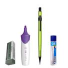 Kit 4 Lapiseira Neon 0.5 Verde +Borracha +Grafite +Vista Rx Kit 4 Lapiseira Neon 0.5 Verde +Borracha +Grafite +Vista Rx