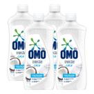 Kit 4 Lava-Roupas Omo Líquido Roupas Finas e Delicadas Coco 900ml Kit 4 Lava-Roupas Omo Líquido Roupas Finas e Delicadas Coco 900ml