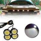 Kit 4 Led Luz Grade Universal Para Camionete 6 Leds Branco