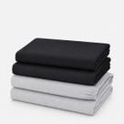 Kit 4 Lençol Elástico Cama Box Solteiro Toque Macio
