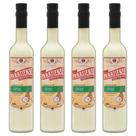 Kit 4 Licores de Abacaxi com Coco Paratiense 500 ml Cachaça Piña Colada Lembrancinha Frutado Presente Presenteável
