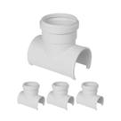 kit 4 Liga Fácil Tapa Furo Tee Esg 100x100mm Mold Estrela