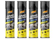 Kit 4 limpa estofados geral automotivo banco sofa espuma magica 300ml zip