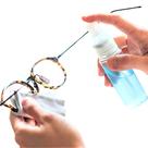 Kit 4 Limpa Lente armação Óculos tela celular tv câmera De Grau E Sol + 4 Flanela Mágica líquido espirrar limpeza spray paninho antiembaçante borrifar