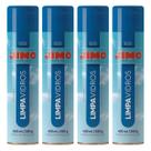 Kit 4 Limpa Vidro Jimo Spray Espuma Limpeza Perfeita