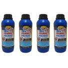 Kit 4 limpador pedras piscina azulejo marmore granito allchem 1l Kit 4 limpador pedras piscina azulejo marmore granito allchem 1l