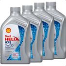 Kit 4 Litros De Oleo Motor Shell Helix Hx8 5w30 Api Sp Gf6a
