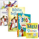 Kit 4 Livros 333 Histórias da Bíblia para Colorir + 365 Atividades Bíblicas + Bíblia Infantil + Livro Meu Diário - Segre Kit 4 Livros 333 Histórias da Bíblia para Colorir + 365 Atividades Bíblicas + Bíblia Infantil + Livro Meu Diário - Segre