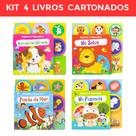 Kit 4 Livros Cartonados Explore e Descubra - Na Selva, Na Fazenda, Animais de Estimação Kit 4 Livros Cartonados Explore e Descubra - Na Selva, Na Fazenda, Animais de Estimação