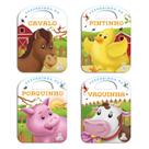 Kit 4 Livros Com Alça - Fazendinha - Ricamente Ilustrado e Colorido