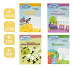 Kit 4 Livros De Caligrafia Infantil Treinar Os Traços Pontilhados Junção Das Palavras Praticar A Escrita Habilidades Mot