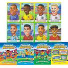 Kit 4 Livros para Colorir Copa do Mundo Infantil + Figurinhas Craques Futebol Atividades Educativas