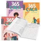 Kit 4 Livros Passatempos Scottini 365 Caça Palavras Com Letras Grandes Nível Fácil Médio Difícil