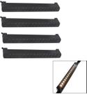 Kit 4 Luminária Led Pontual Linear 30w 3000k Para Trilho Preto Bivolt