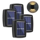 Kit 4 Luminaria Parede Externa Arandela Solar Fotocélula Kit 4 Luminaria Parede Externa Arandela Solar Fotocélula