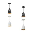 Kit 4 Luminária Pendente Bala Nova Com Interior Cobre Com Fiação 110/220v