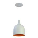 Kit 4 Luminária Pendente Gota Com Interior Laranja Com Fiação 110/220v Kit 4 Luminária Pendente Gota Com Interior Laranja Com Fiação 110/220v
