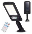 Kit 4 Luminária Solar Led Parede Refletor 160 Leds Cob Sensor Presença Controle Cor Preto Cor Da Luz Branco-frio (6000k)