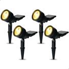 Kit 4 Luminárias Espeto Solar Super LED 20 lúmens 3000k