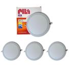 Kit 4 Luminárias Painel Led Embutir Philips Pila 18w 3000k