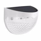 Kit 4 Luminárias Solar Led Externa Branca Parede Muro