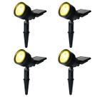 Kit 4 Luminárias Spot Solar Jardim Super LED 20 Lúmens 3000k Kit 4 Luminárias Spot Solar Jardim Super LED 20 Lúmens 3000k