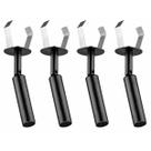 Kit 4 Luminárias Spots Iluminação Direcionável Embutir Preto Alumínio G9 Neo Dital