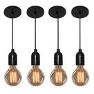 Kit/4 Lustre Pendente Luminária Md-4149 Suporte Para Lâmpada / Não Inclusa - Bivolt
