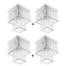 Kit 4 Lustres De Cristal Acrilico Marrycrilic Belissimo!