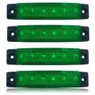 Kit 4 Luz de Cortesia e Navegação 12v Com 6 Leds Para Barco Lancha Caiaque Iate Náutica Carretinha Caminhão