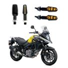 KIT 4 Luz Seta Esportiva Pisca de Led Modelo P29 Para Moto DL 1000V STROM 2016 2017 2018 2019 2020 2021 KIT 4 Luz Seta Esportiva Pisca de Led Modelo P29 Para Moto DL 1000V STROM 2016 2017 2018 2019 2020 2021