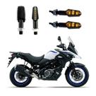 KIT 4 Luz Seta Esportiva Pisca de Led Modelo P29 Para Moto DL 650V STROM 2016 2017 2018 2019 2020 2021 KIT 4 Luz Seta Esportiva Pisca de Led Modelo P29 Para Moto DL 650V STROM 2016 2017 2018 2019 2020 2021