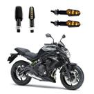KIT 4 Luz Seta Esportiva Pisca de Led Modelo P29 Para Moto ER6N 650CC 2004 2005 2006 2007 2008 2009