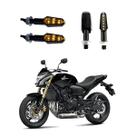 KIT 4 Luz Seta Esportiva Pisca de Led Modelo P29 Para Moto Honda CB 600F Hornet 2004 2005 2006 2007 2008 2009 KIT 4 Luz Seta Esportiva Pisca de Led Modelo P29 Para Moto Honda CB 600F Hornet 2004 2005 2006 2007 2008 2009