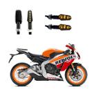 KIT 4 Luz Seta Esportiva Pisca de Led Modelo P29 Para Moto Honda CBR 1000 F 2016 2017 2018 2019 2020 2021