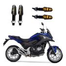 KIT 4 Luz Seta Esportiva Pisca de Led Modelo P29 Para Moto Honda NC 750X ABS 2016 2017 2018 2019 2020 2021