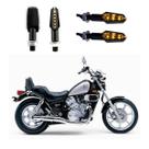 KIT 4 Luz Seta Esportiva Pisca de Led Modelo P29 Para Moto VULCAN 750CC 1991 1992 1993 1994