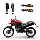 KIT 4 Luz Seta Esportiva Pisca de Led Modelo P29 Para Moto XTZ 250 Lander ANO 2016 2017 2018201920202021