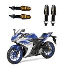 KIT 4 Luz Seta Esportiva Pisca de Led Modelo P29 Para Moto YZF R3 Ano 2016 2017 2018201920202021