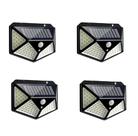 Kit 4 Luz Solar Externa Com Sensor de Movimento Decoração Jardim