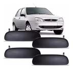 Kit 4 Maçaneta Externa Porta Fiesta 1998 1999 2000 2001 2002