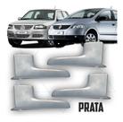 Kit 4 Maçaneta Interna Gol Parati G4 Fox Space Cross Prata