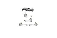 Kit 4 maçaneta interna porta corsa g2 meriva montana prata